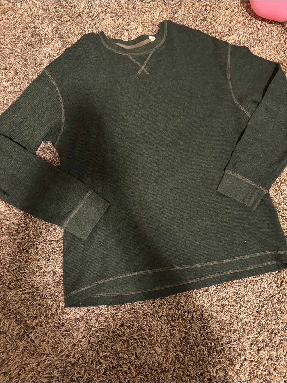 RedHead Dark Green Long Sleeve Crewneck Thermal